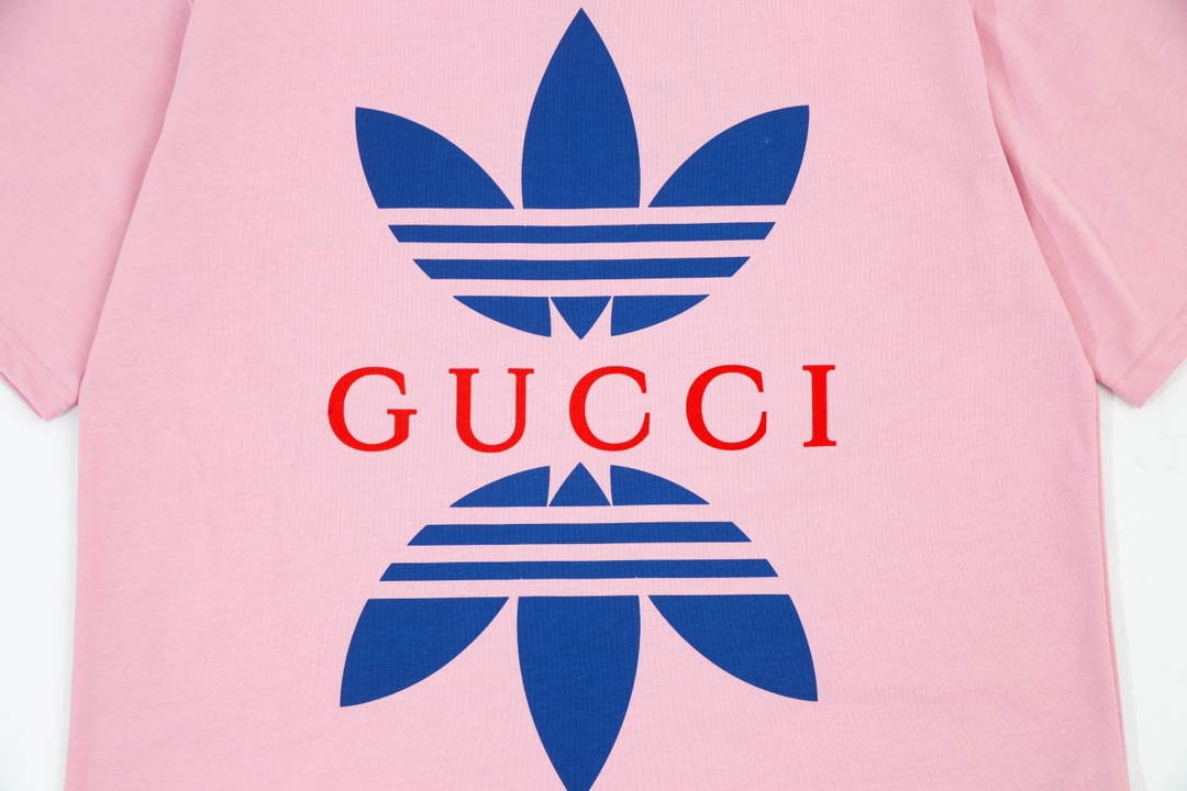 Gucci 616036 Adidas x Gucci Cotton Jersey Men Women's T-shirt G38685