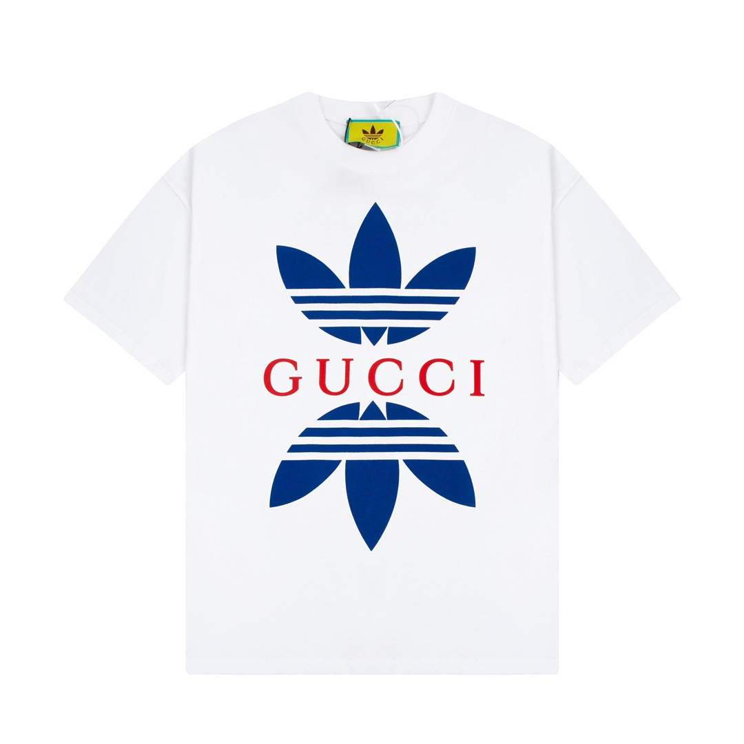Gucci 616036 Adidas x Gucci Cotton Jersey Men Women's T-shirt G38686