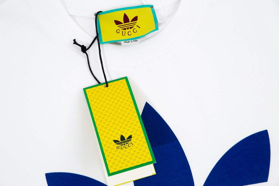 Gucci 616036 Adidas x Gucci Cotton Jersey Men Women's T-shirt G38686