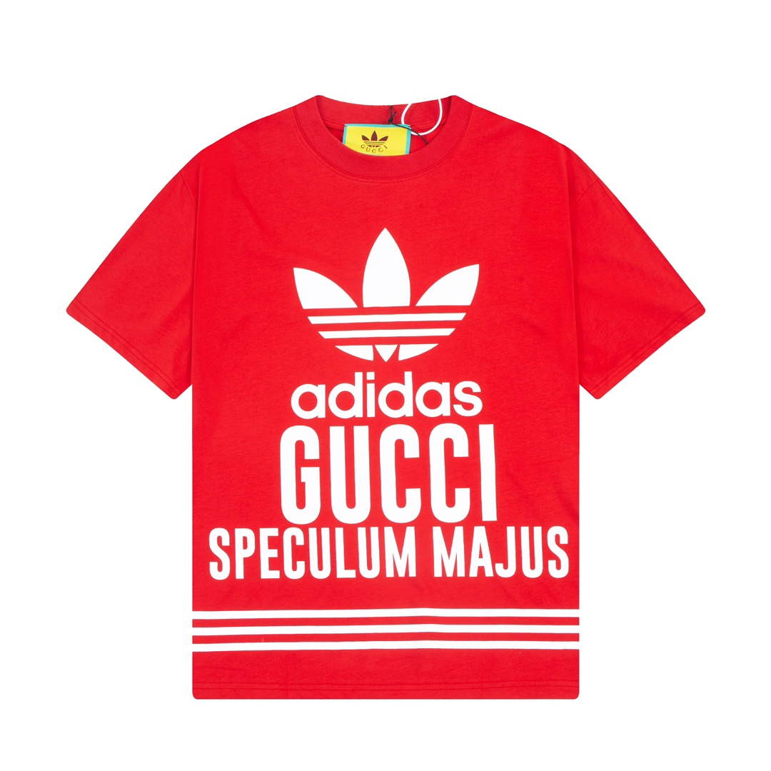Gucci 616036 Adidas x Gucci Cotton Jersey Men Women's T-shirt G38681