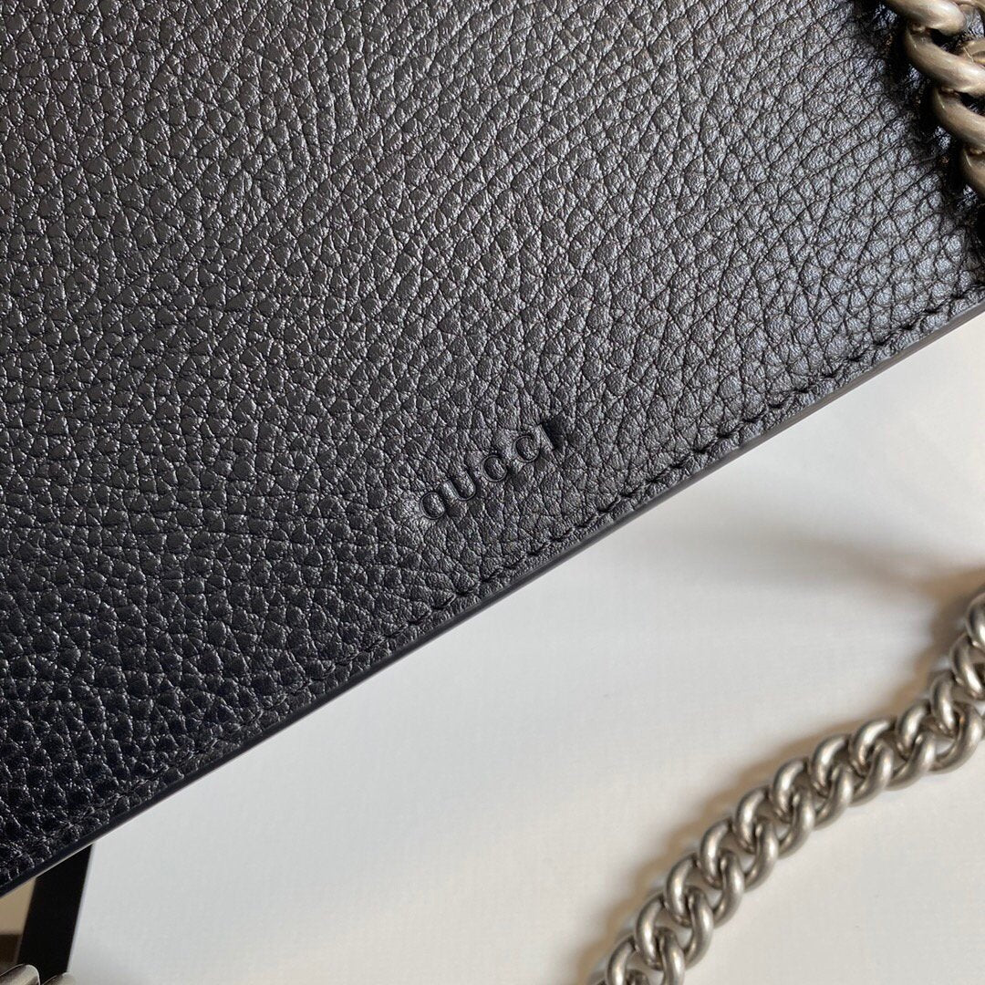 Gucci 621512 Dionysus GG Top Handle Bag Black