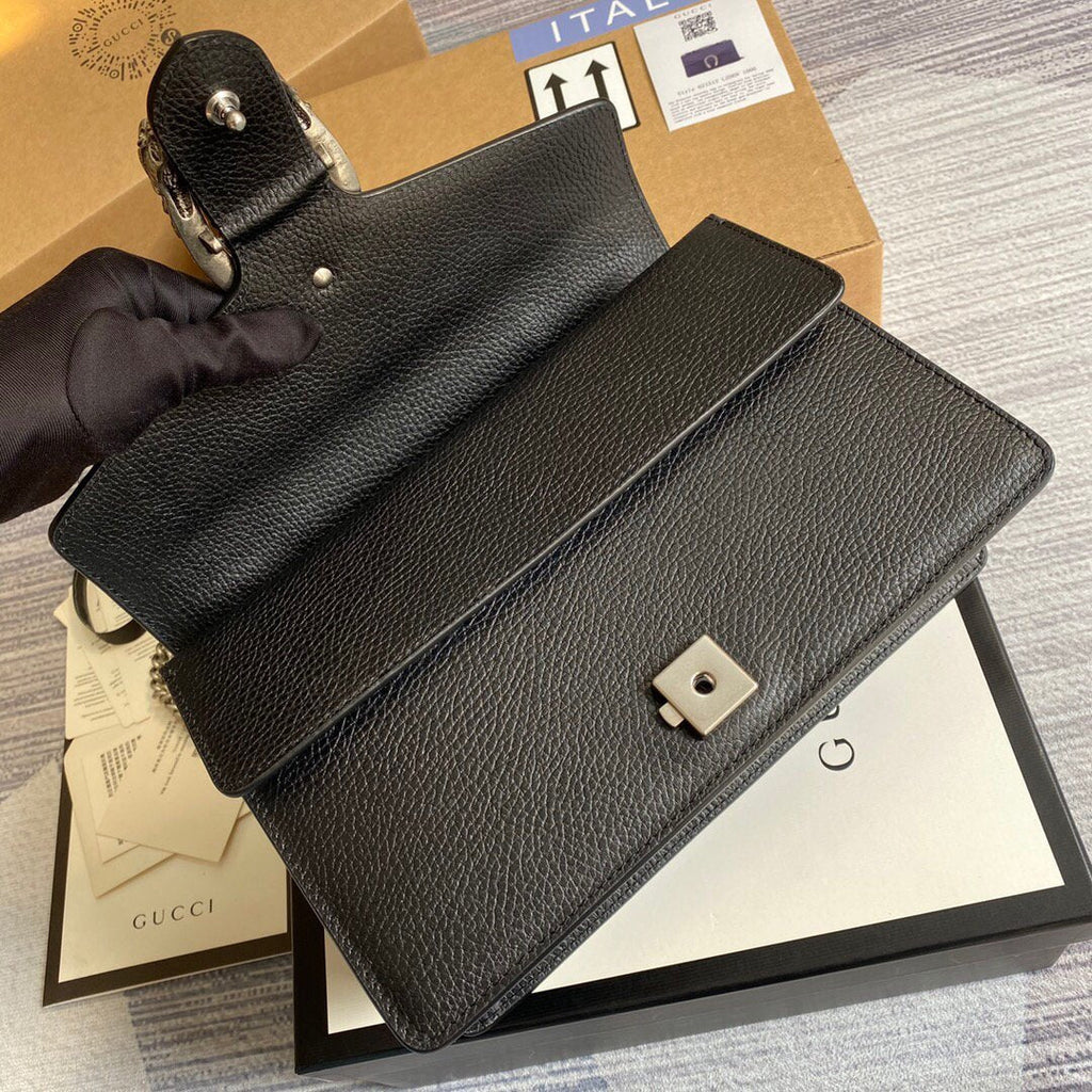 Gucci 621512 Dionysus GG Top Handle Bag Black