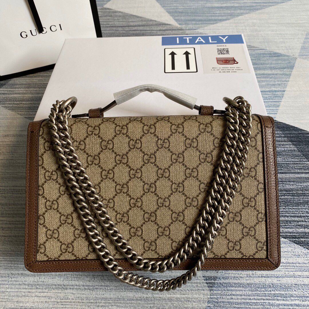 Gucci 621512 Dionysus GG Top Handle Bag Brown