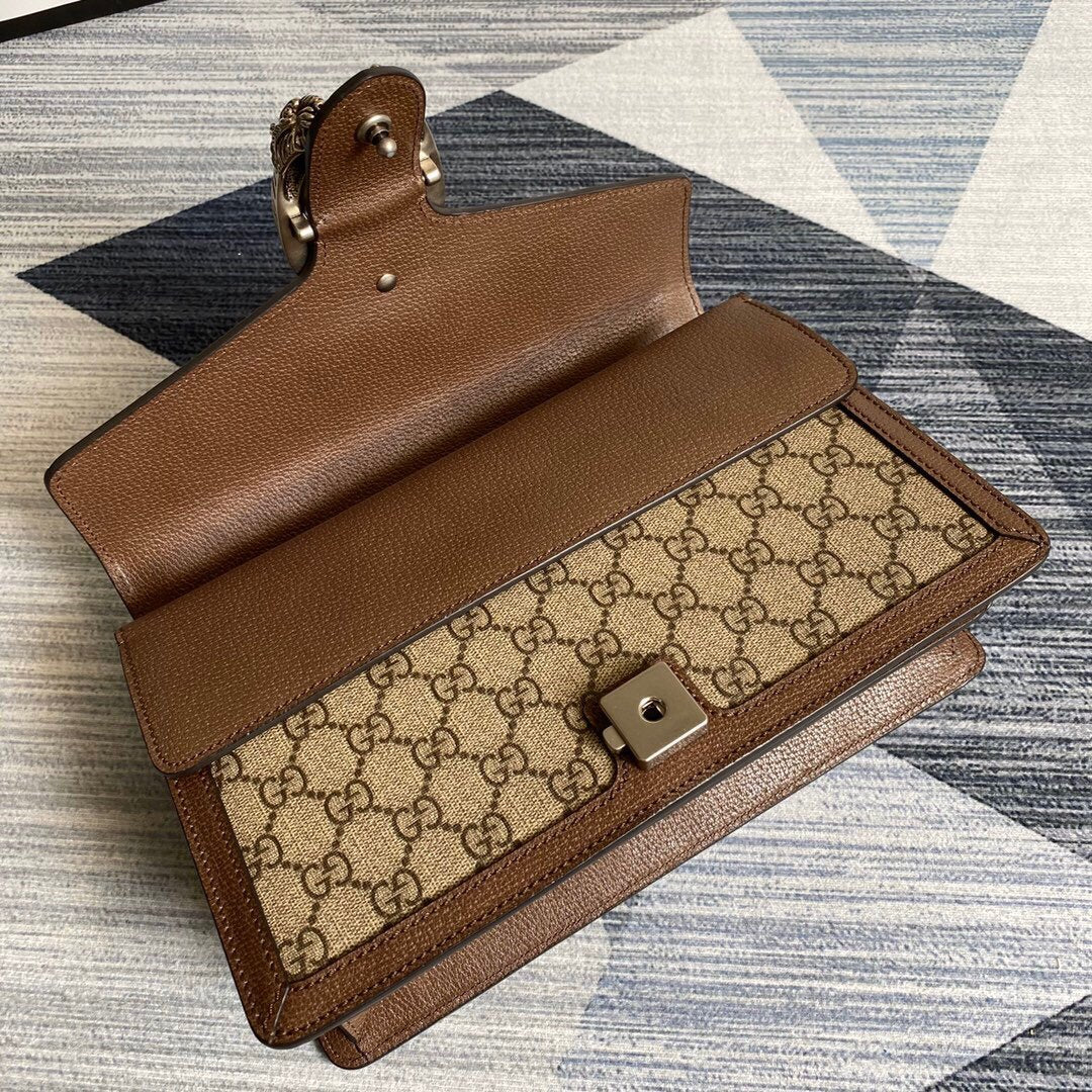 Gucci 621512 Dionysus GG Top Handle Bag Brown