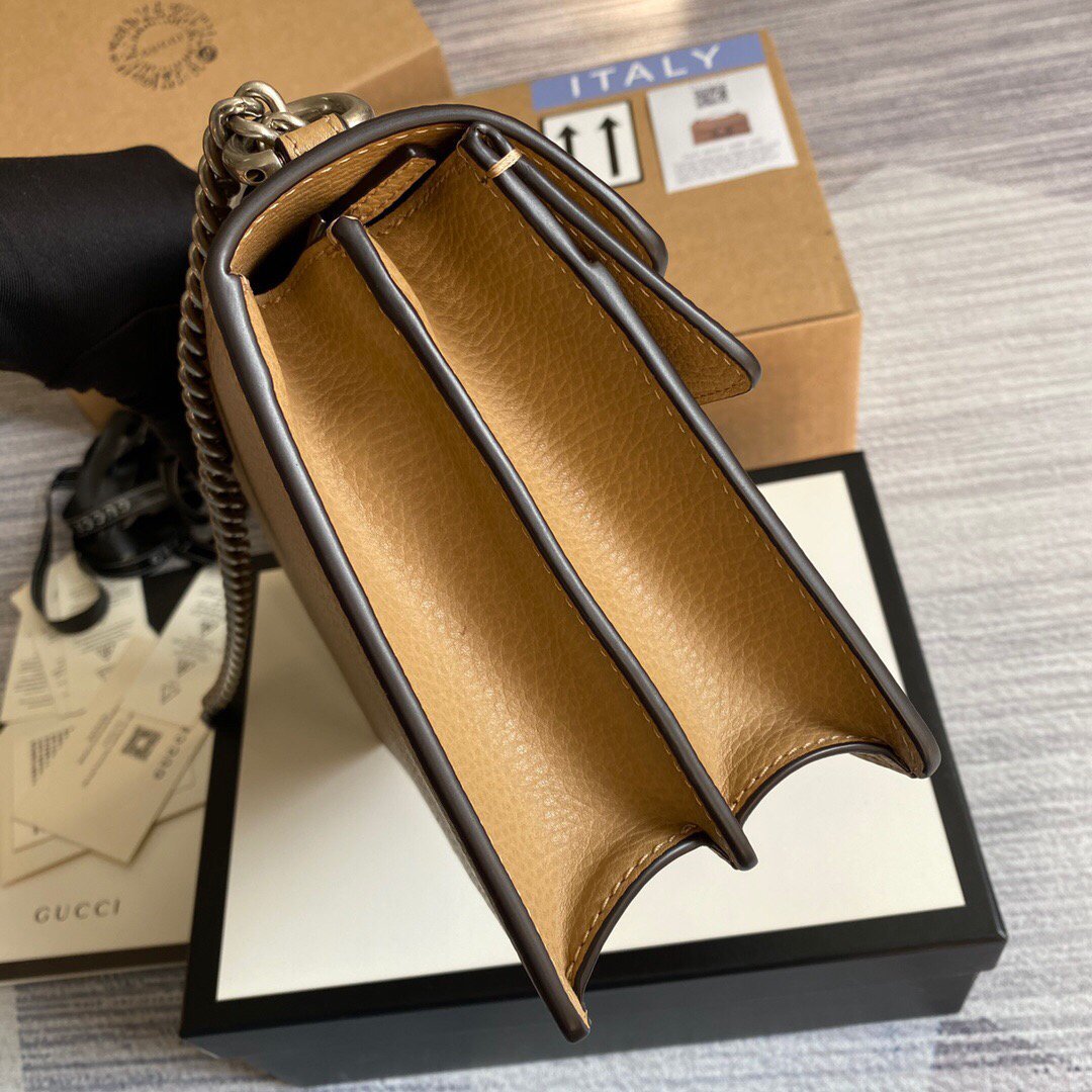 Gucci 621512 Dionysus GG Top Handle Bag Khaki