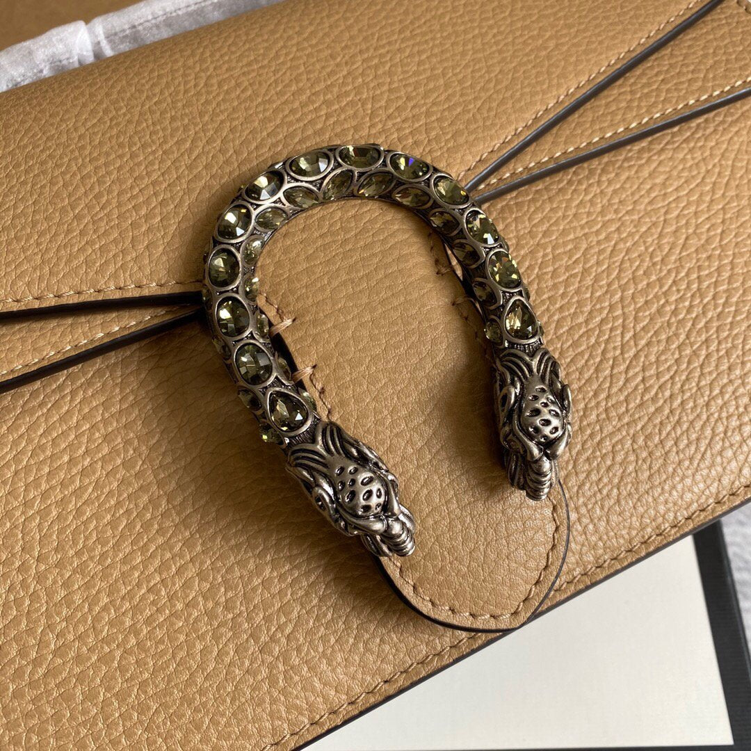 Gucci 621512 Dionysus GG Top Handle Bag Khaki