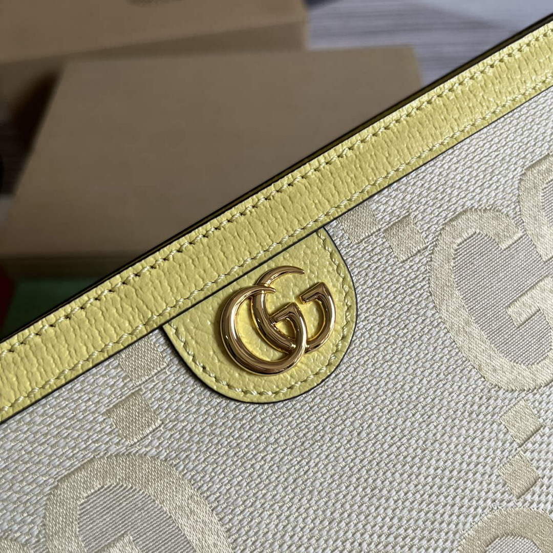 Gucci 625549 Ophidia jumbo GG pouch Banana