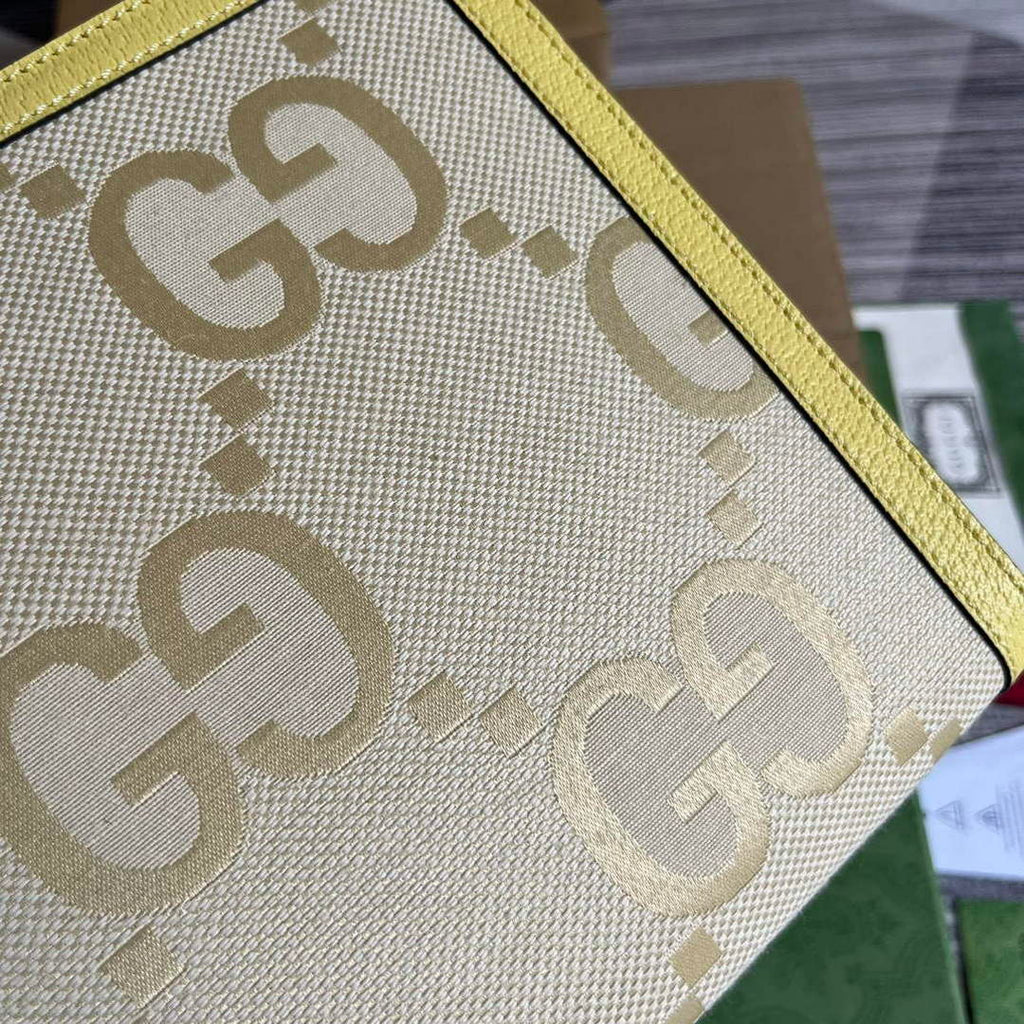 Gucci 625549 Ophidia jumbo GG pouch Banana