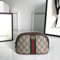 Gucci 625550 Ophidia GG medium cosmetic case Beige &ebony - Default Title - View 1