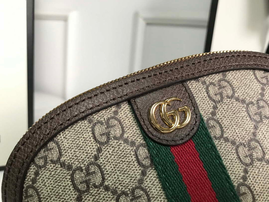 Gucci 625550 Ophidia GG medium cosmetic case Beige &ebony