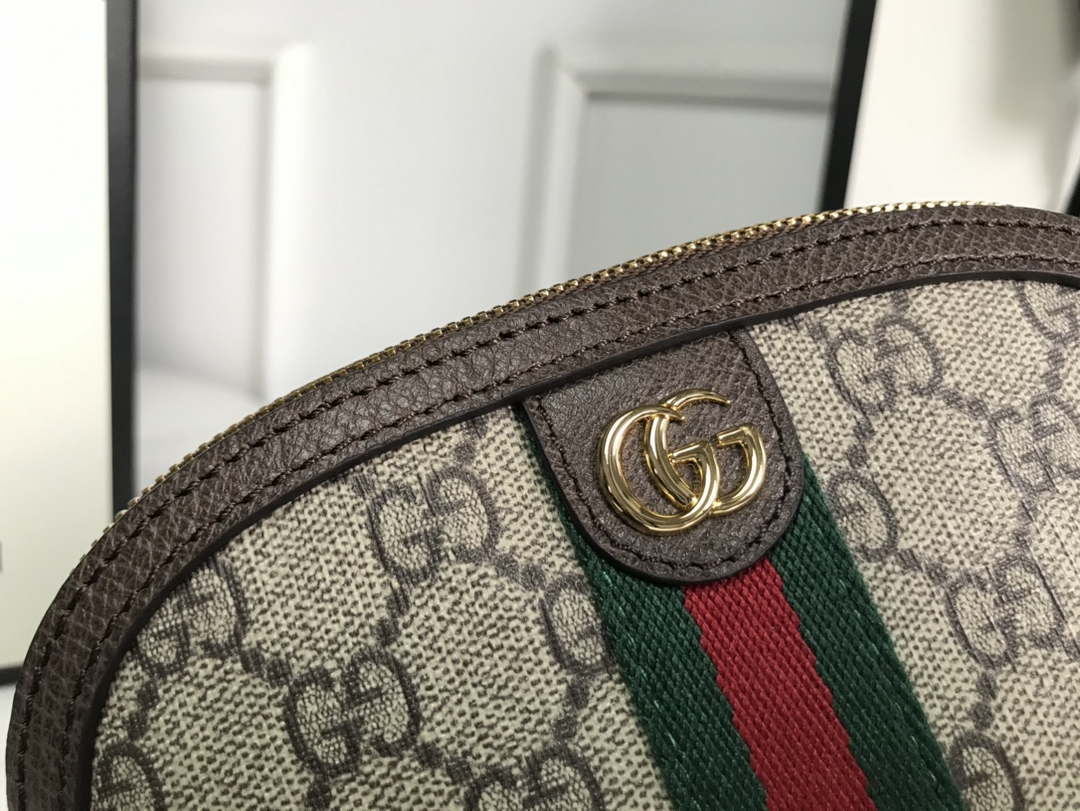 Gucci 625550 Ophidia GG medium cosmetic case Beige &ebony