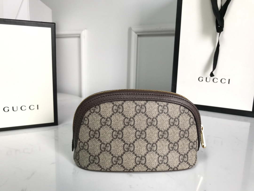 Gucci 625550 Ophidia GG medium cosmetic case Beige &ebony - Default Title - View 4