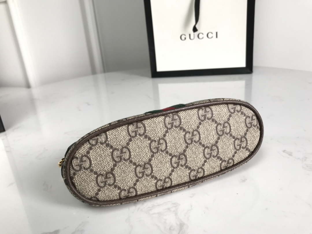 Gucci 625550 Ophidia GG medium cosmetic case Beige &ebony - Default Title - View 5