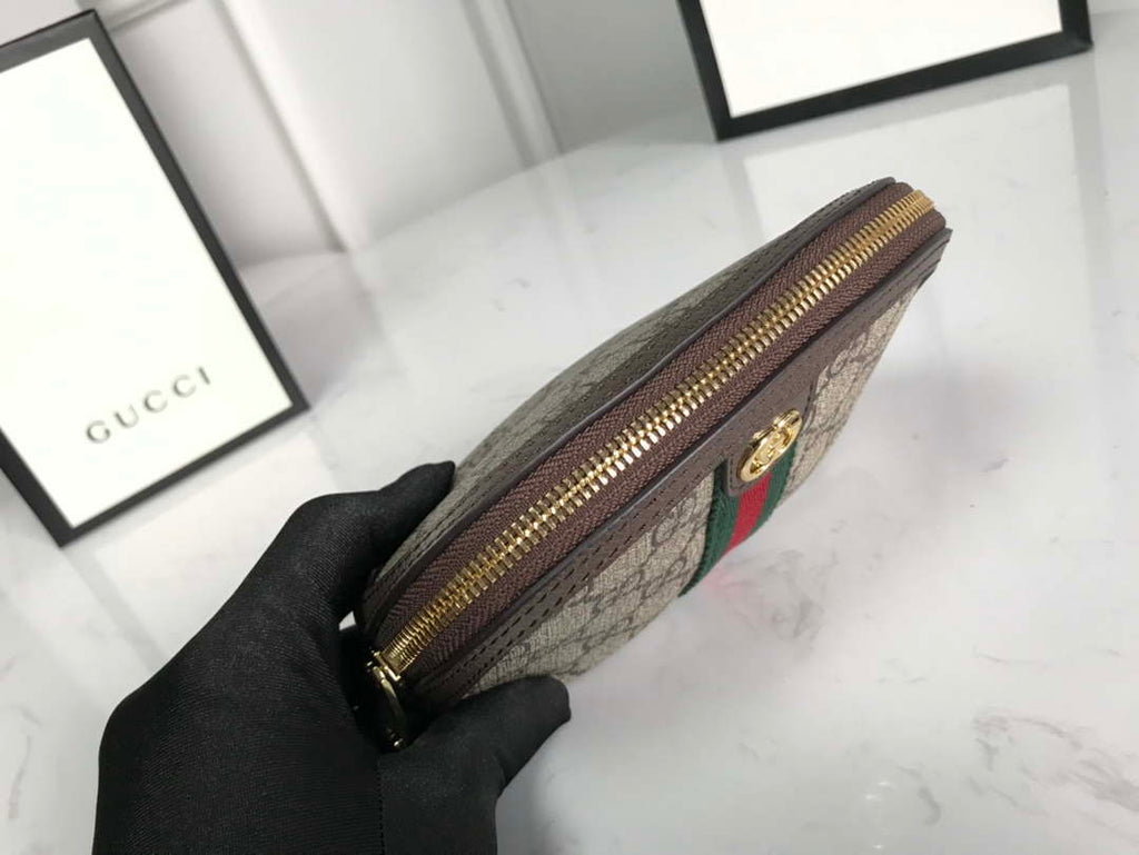 Gucci 625550 Ophidia GG medium cosmetic case Beige &ebony