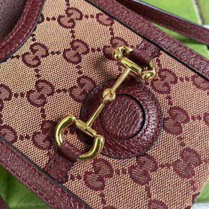 Gucci 625615 Gucci Horsebit 1955 Mini Bag Wine Red - Default Title - View 8