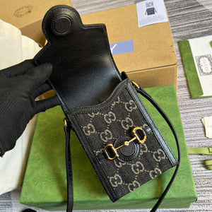 Gucci 625615 Gucci Horsebit 1955 Mini Bag Black - Default Title - View 7
