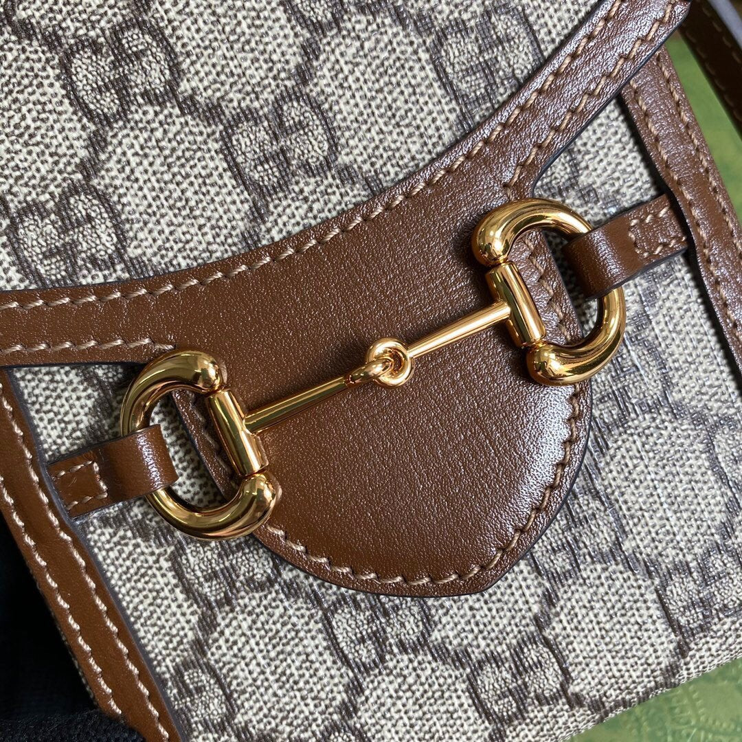 Gucci 625615 Gucci Horsebit 1955 Mini Bag Brown