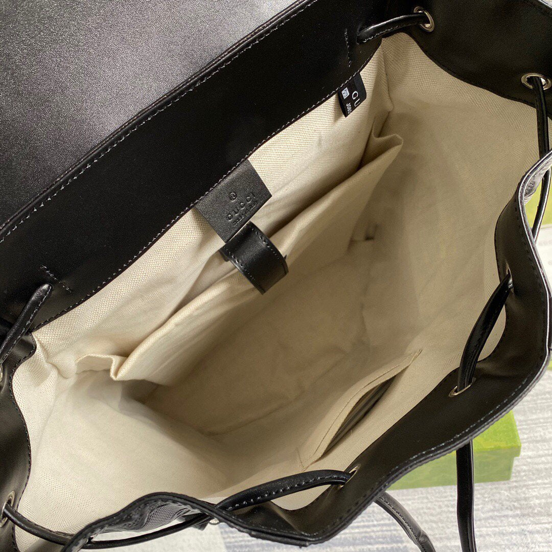 Gucci 625770 GG Embossed Backpack Black