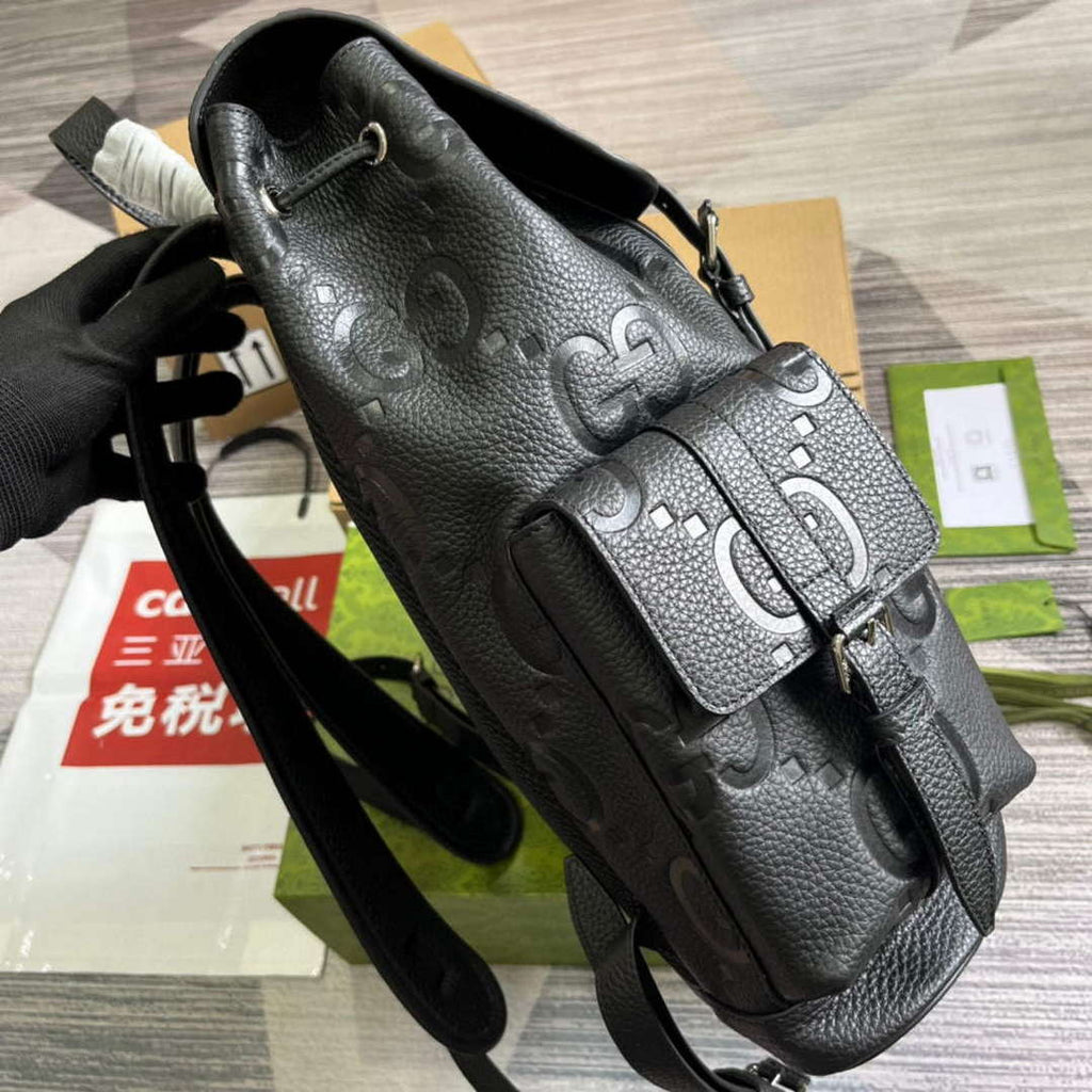 Gucci 625770 Jumbo GG Backpack Black
