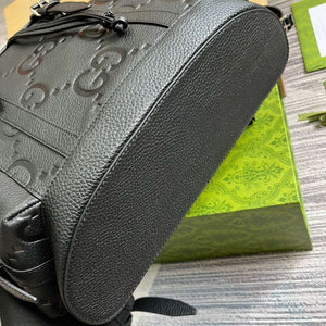 Gucci 625770 Jumbo GG Backpack Black - Default Title - View 8