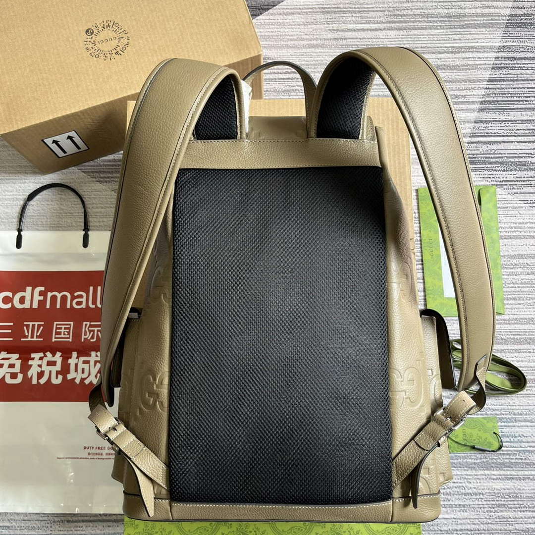 Gucci 625770 Jumbo GG Backpack Taupe - Default Title - View 2