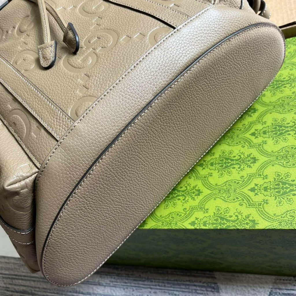 Gucci 625770 Jumbo GG Backpack Taupe
