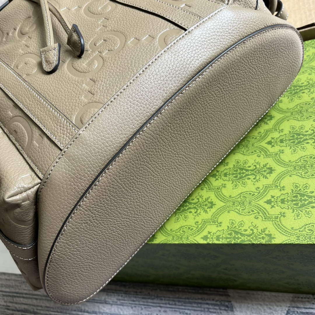 Gucci 625770 Jumbo GG Backpack Taupe - Default Title - View 6