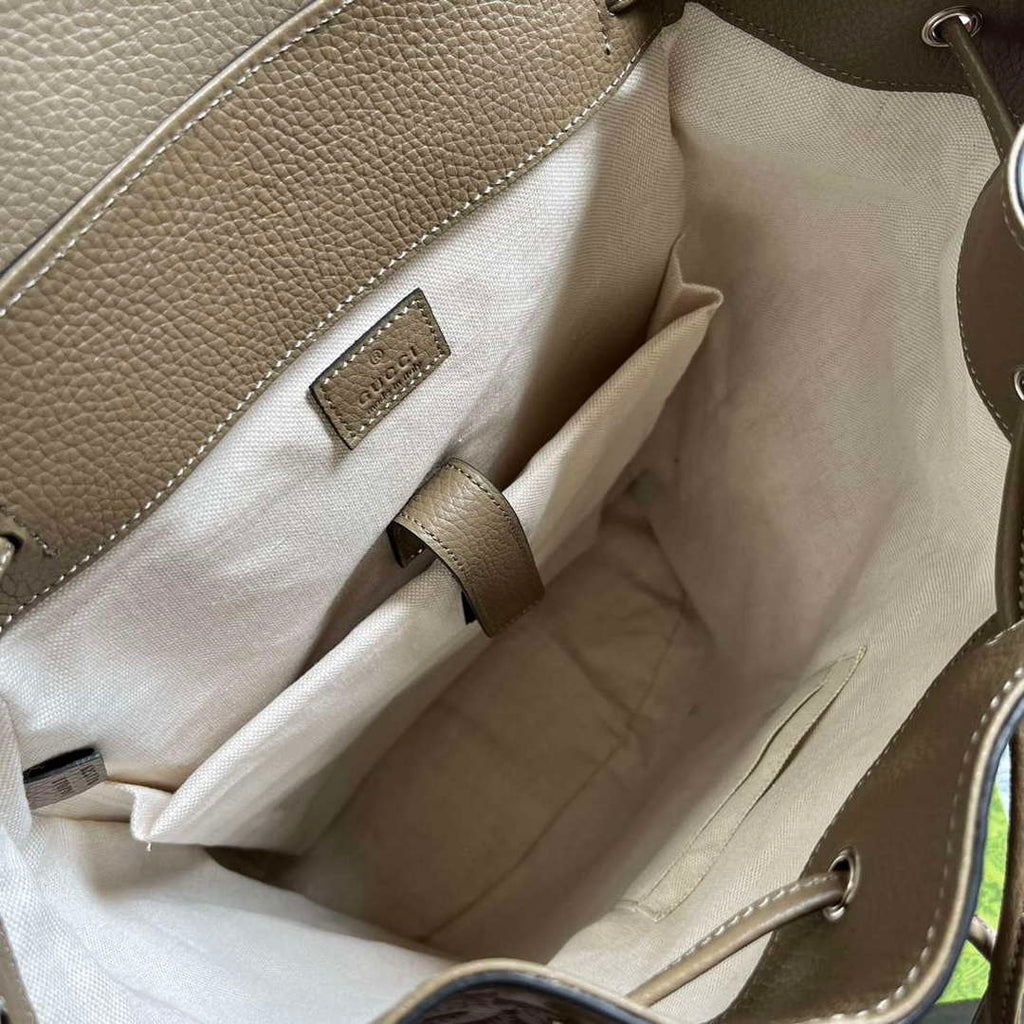 Gucci 625770 Jumbo GG Backpack Taupe