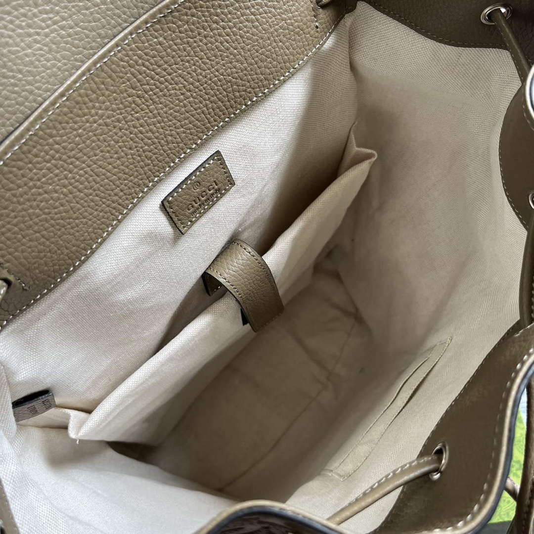 Gucci 625770 Jumbo GG Backpack Taupe - Default Title - View 8