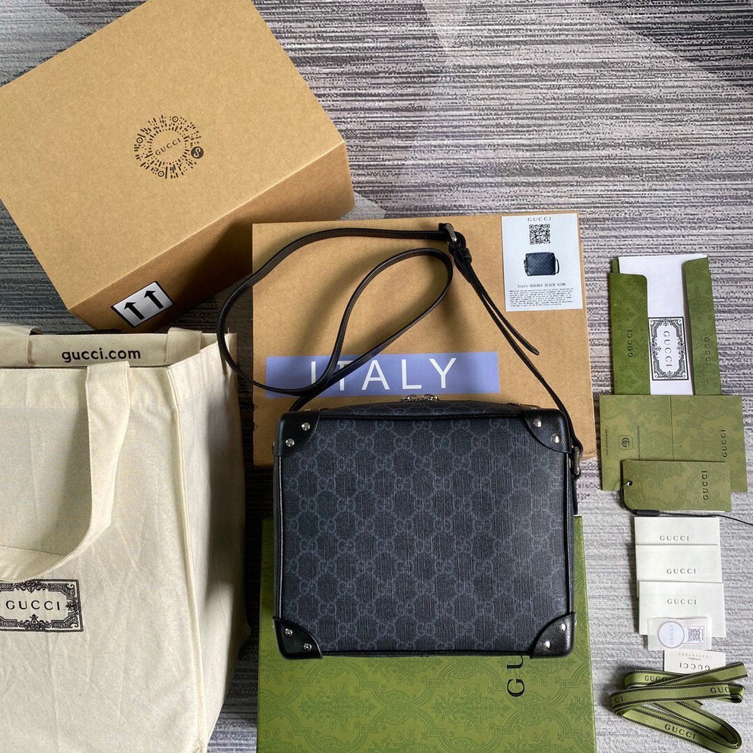 Gucci 626363  GG Shoulder Bag Black