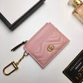 Gucci 627064 GG Marmont Keychain Wallet Pink - Default Title - View 1