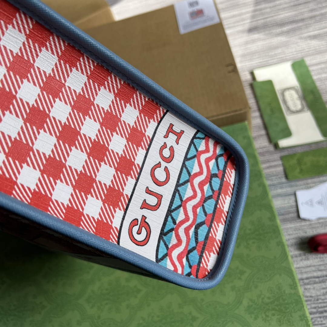 Gucci 630542 Children's Kitten Print Tote Bag