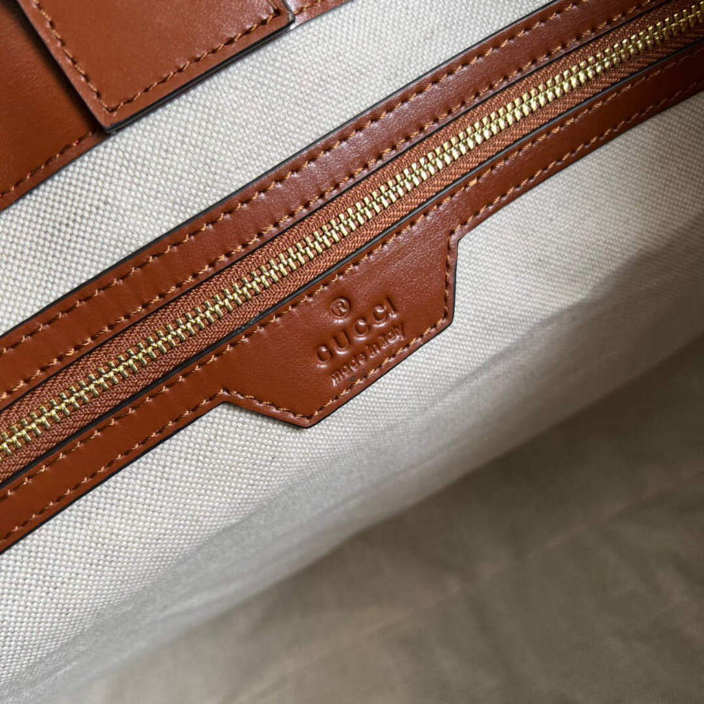 Gucci 631685 GG matelass¨¦ leather medium tote Bag Light brown