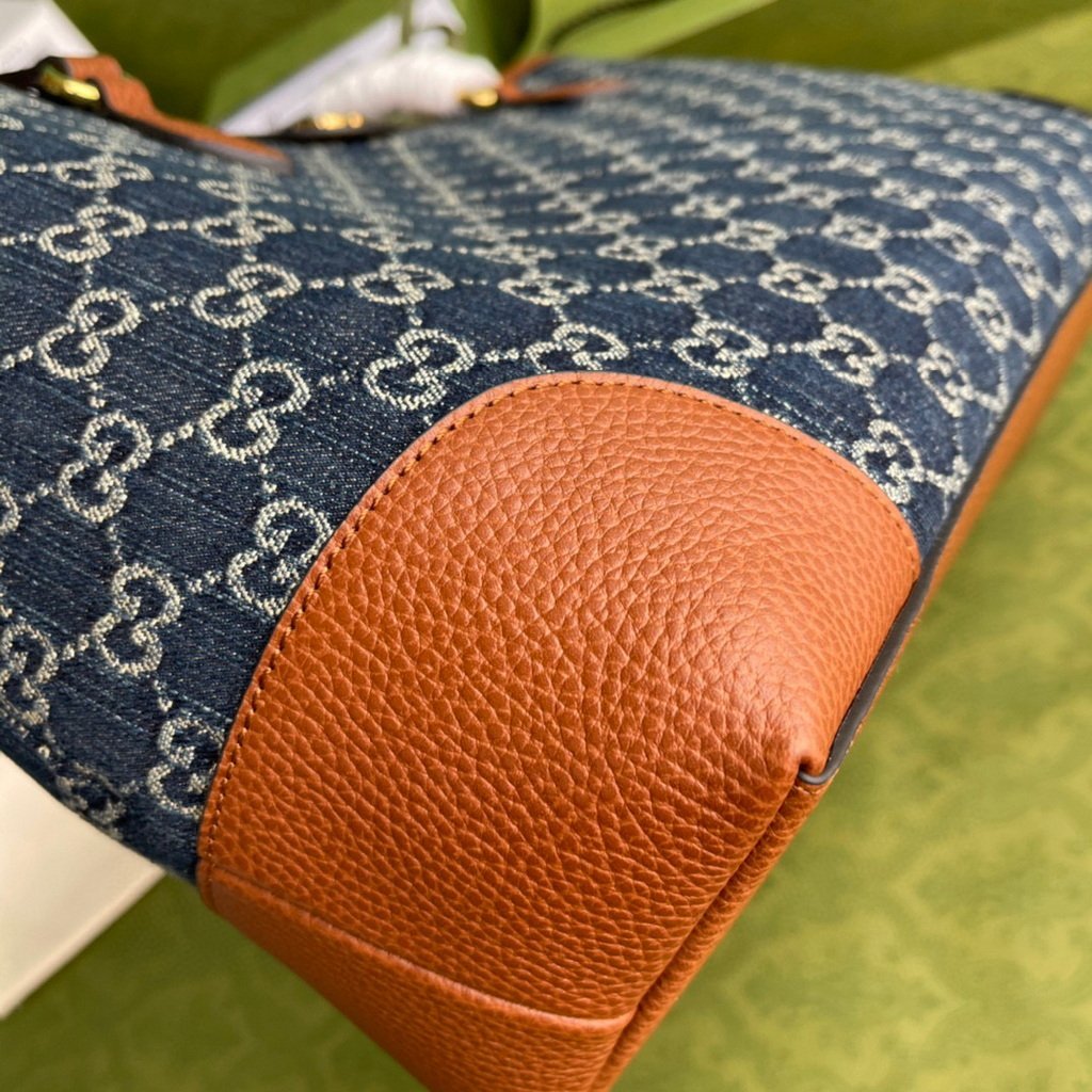 Gucci 631685 Ophidia GG Medium Tote Bag Blue