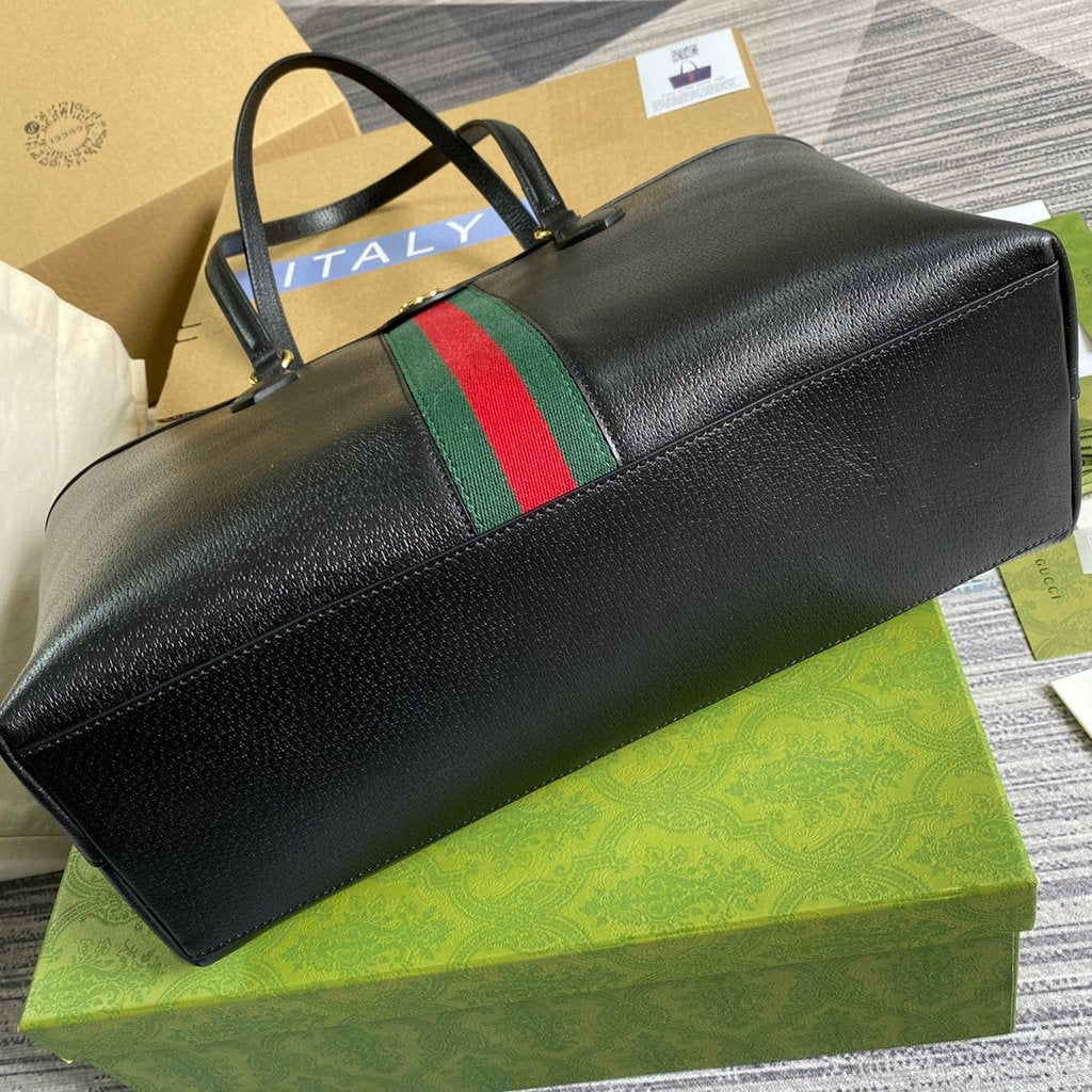 Gucci 631685 Ophidia GG Medium Tote Bag Black