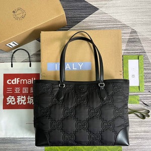 Gucci 631685 Ophidia GG medium tote black - Default Title - View 1