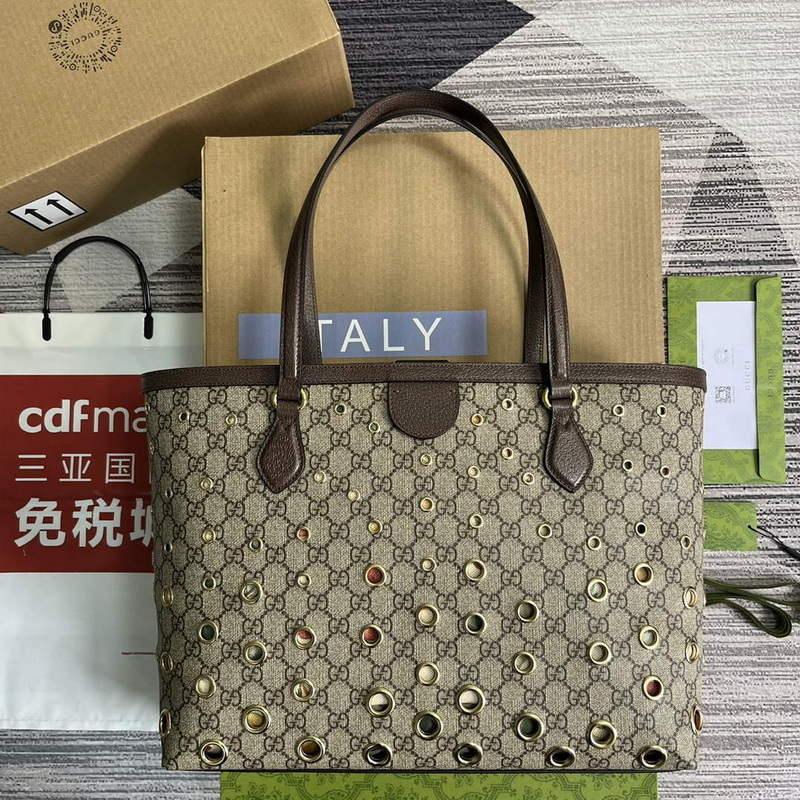 Gucci 631685 Ophidia GG medium tote brown - Default Title - View 2