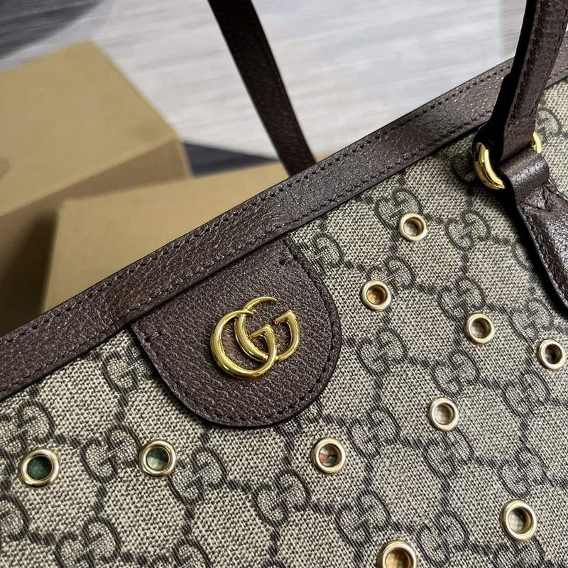 Gucci 631685 Ophidia GG medium tote brown - Default Title - View 7