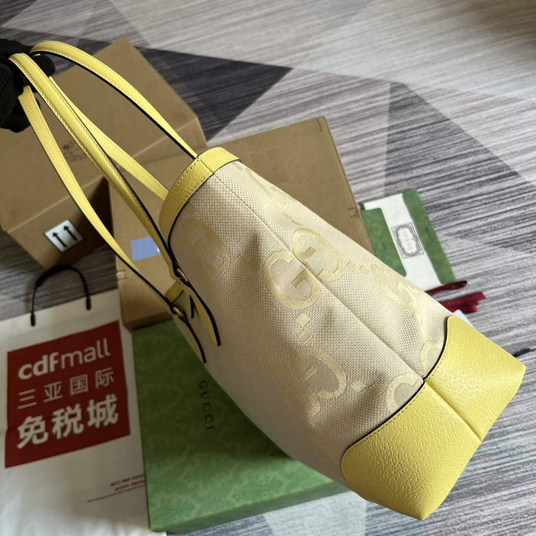 Gucci 631685 Ophidia jumbo GG medium tote Banana - Default Title - View 3