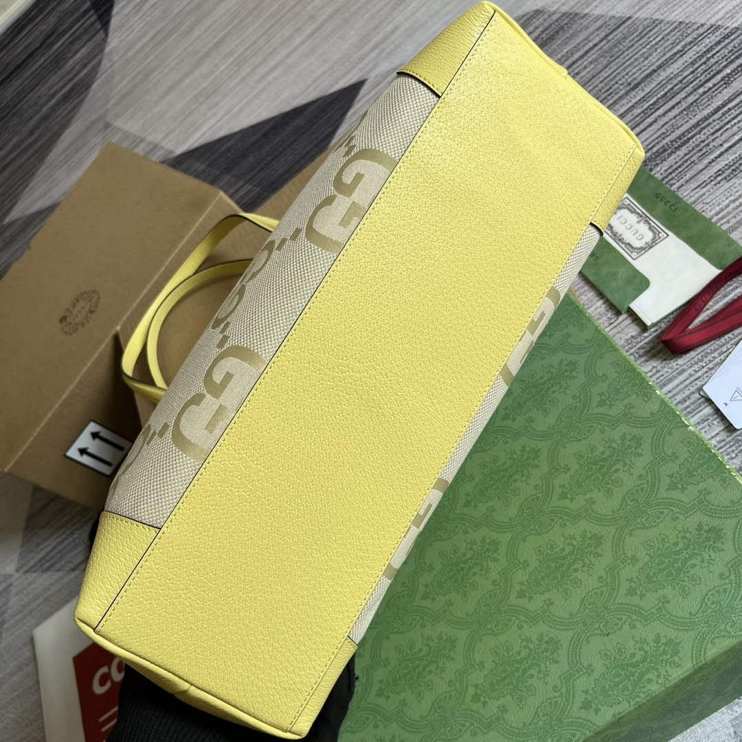 Gucci 631685 Ophidia jumbo GG medium tote Banana