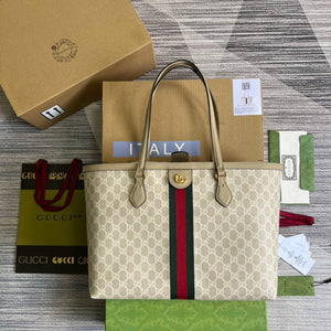 Gucci 631685 Ophidia Medium GG Tote Beige - Default Title - View 1