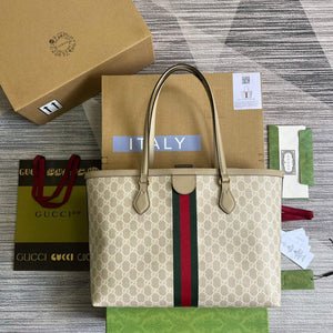 Gucci 631685 Ophidia Medium GG Tote Beige - Default Title - View 2