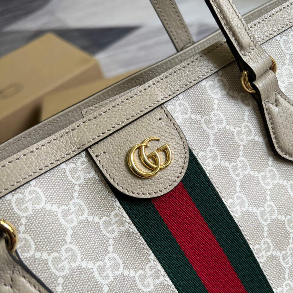 Gucci 631685 Ophidia Medium GG Tote Beige
