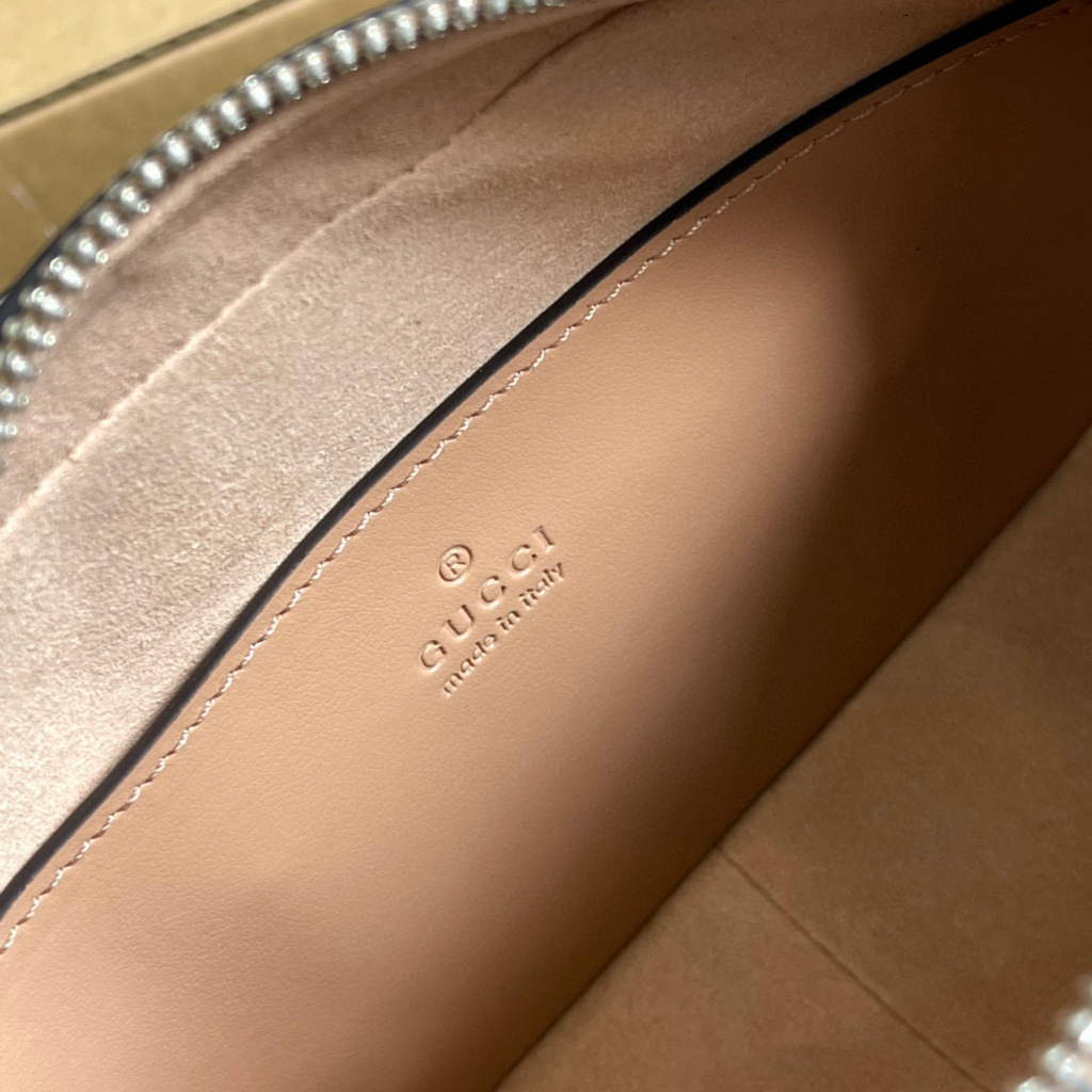 Gucci 634936 GG Marmont Mini Shoulder Bag Apricot
