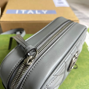 Gucci 634936 GG Marmont Mini Shoulder Bag Gray - Default Title - View 7