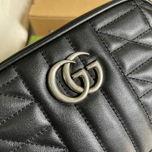 Gucci 634936 GG Marmont Mini Shoulder Bag Black - Default Title - View 4