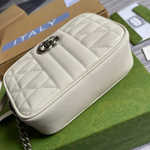 Gucci 634936 GG Marmont Mini Shoulder Bag Beige - Default Title - View 6