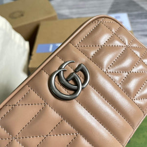 Gucci 634936 GG Marmont Mini Shoulder Bag Apricot - Default Title - View 4