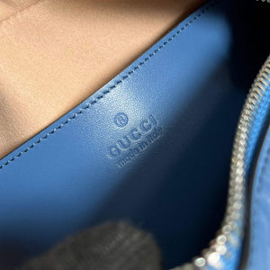 Gucci 634936 GG Marmont Mini Shoulder Bag Blue - Default Title - View 9