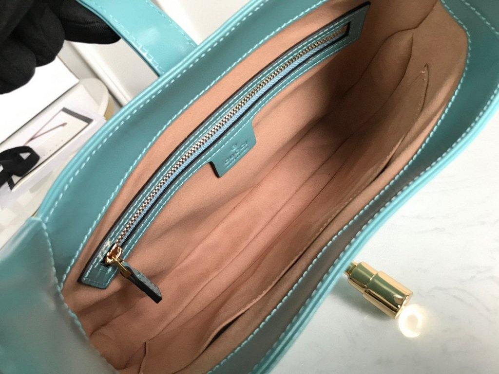 Gucci 636709 GG Jackie 1961 Small Hobo Shoulder Bag Blue - luxibagsmall